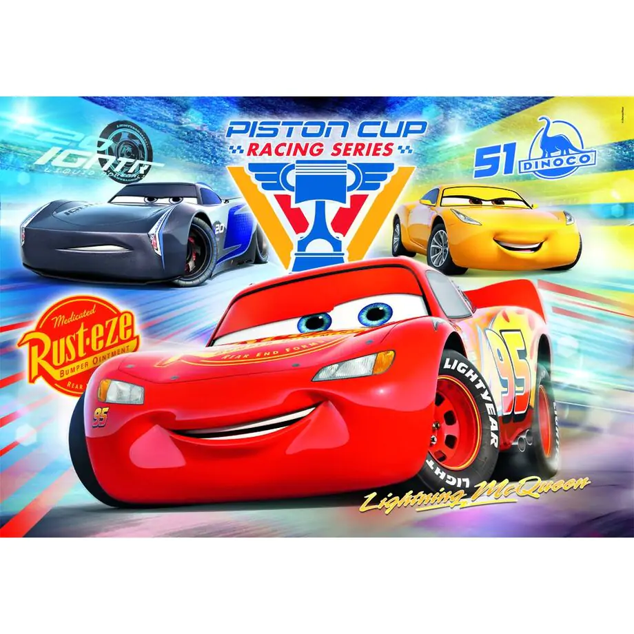 Disney Pixar Cars super Puzzle 104St Produktfoto