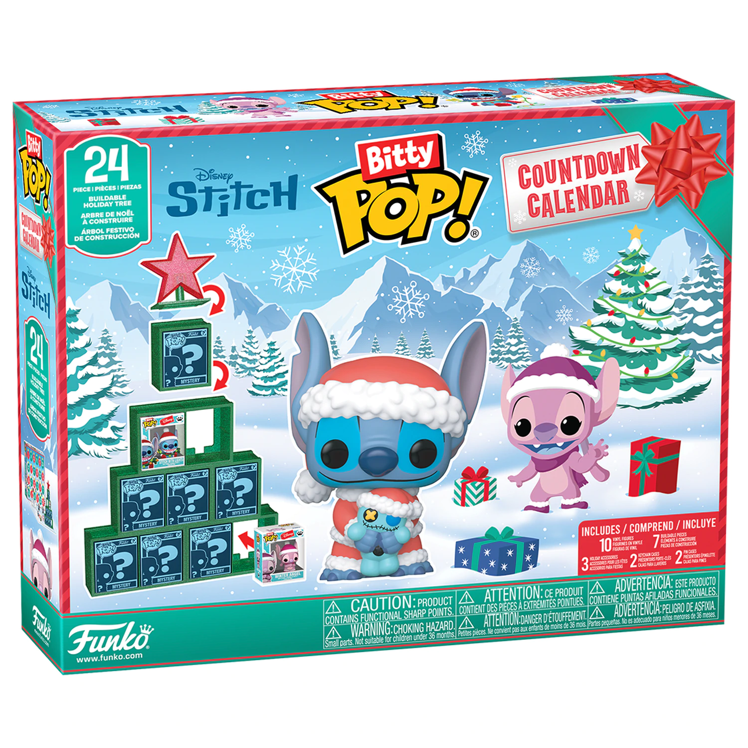 Disney Funko Bitty POP! Adventskalender Stitch Holiday Produktfoto
