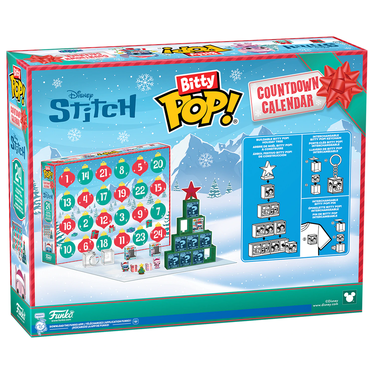 Disney Funko Bitty POP! Adventskalender Stitch Holiday Produktfoto