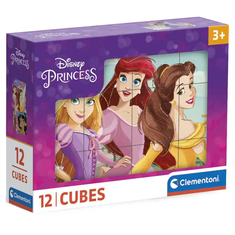 Disney Princess Würfelpuzzle 12St Produktfoto