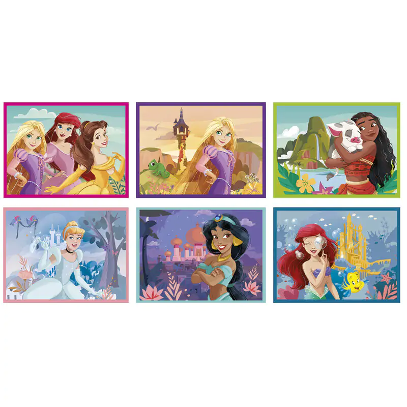 Disney Princess Würfelpuzzle 12St Produktfoto