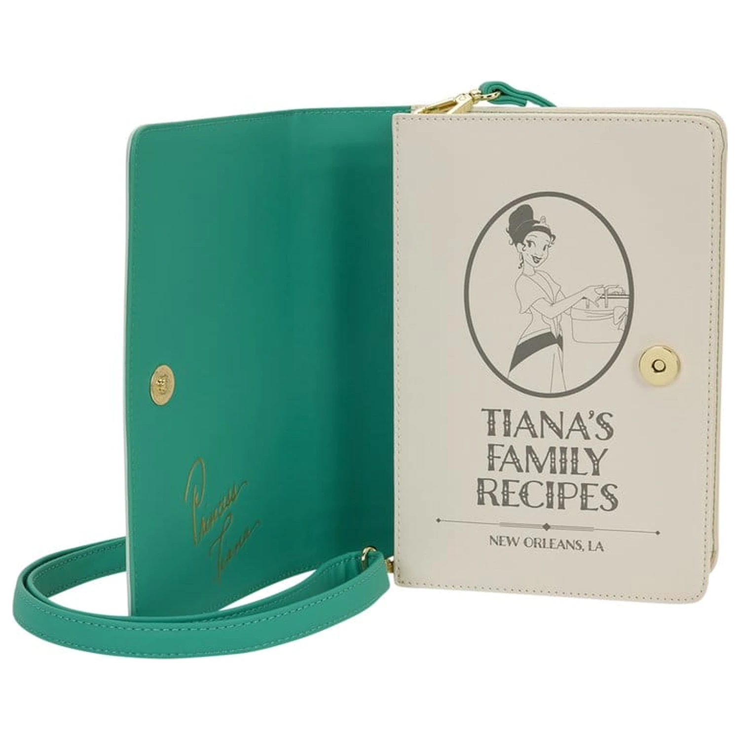 Disney by Loungefly Umhängetasche Princess Tiana Rezeptbuch Produktfoto