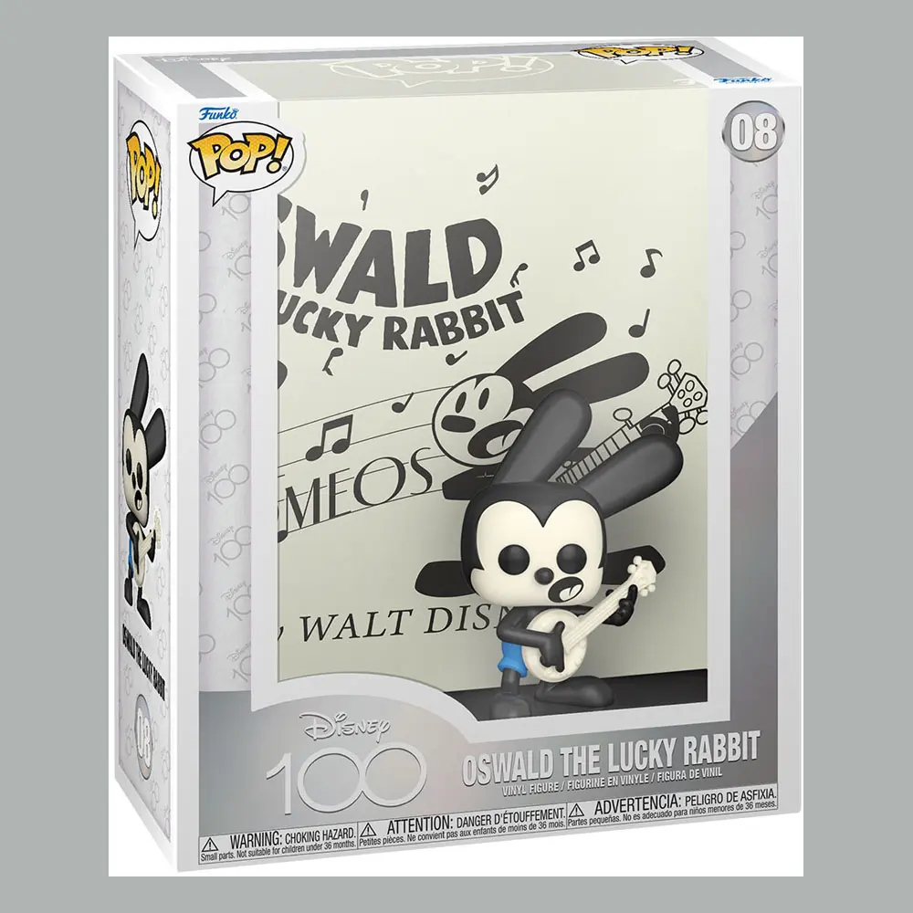 Disney's 100th POP! Art Cover Vinyl Figur Oswald 9 cm Produktfoto