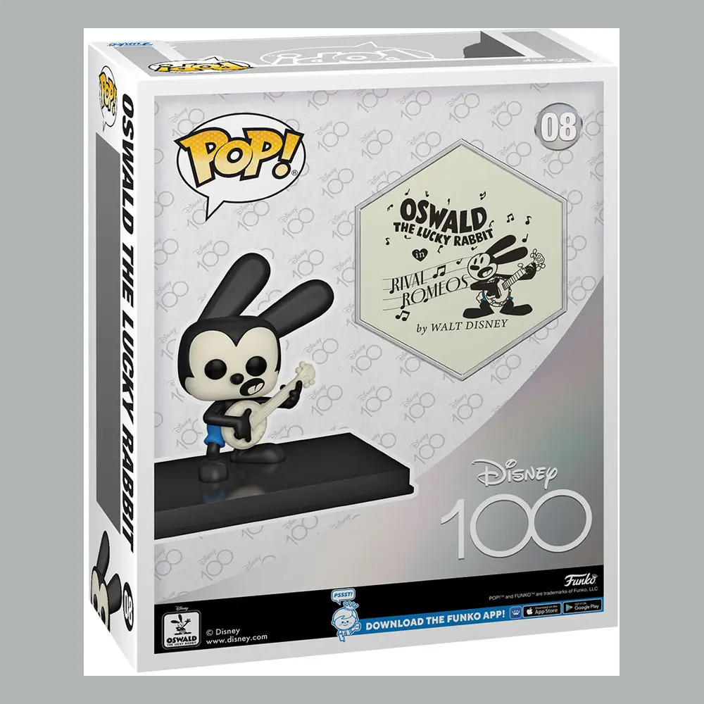 Disney's 100th POP! Art Cover Vinyl Figur Oswald 9 cm Produktfoto