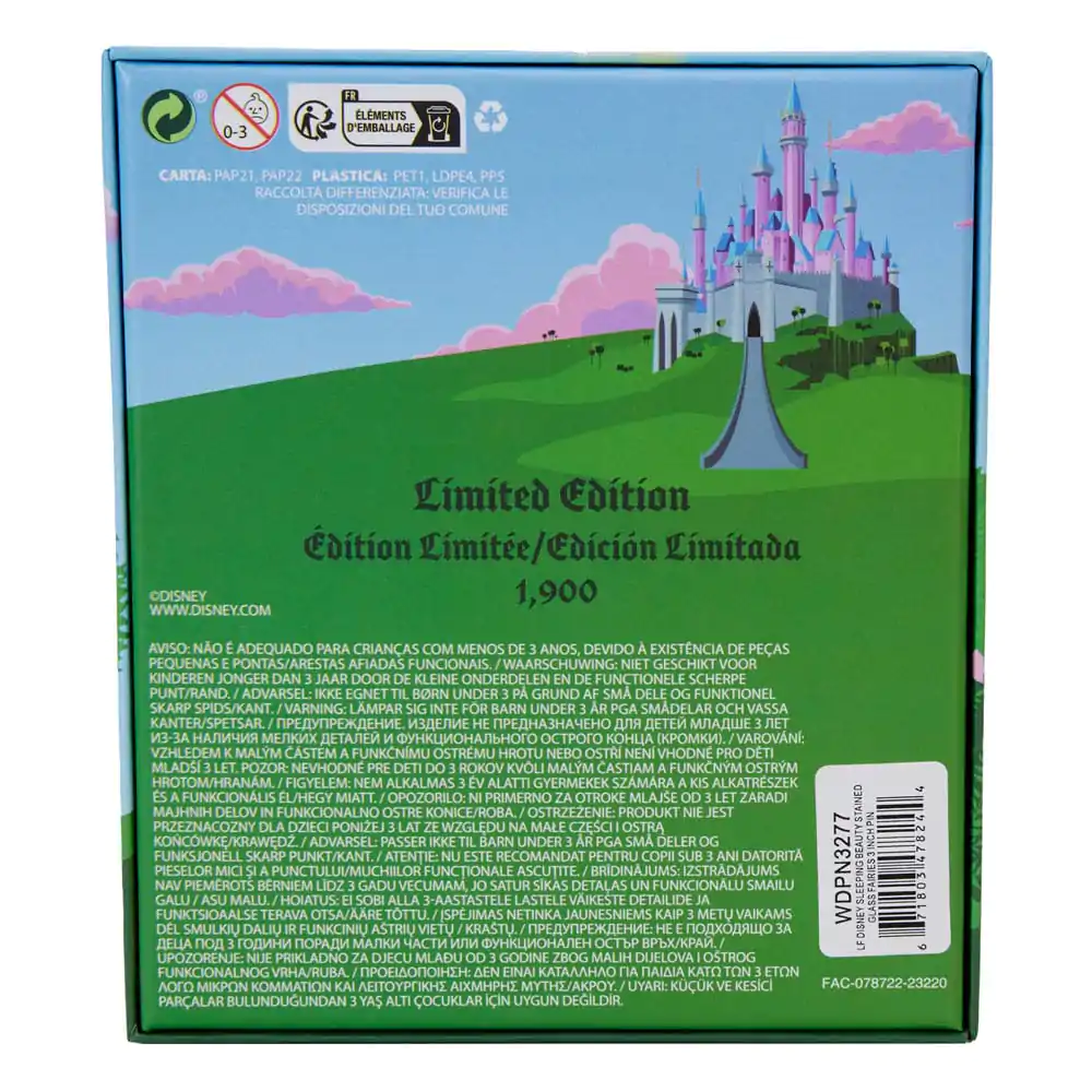 Disney by Loungefly Sliding Enamel Pin Ansteck-Pin Sleeping Beauty Aurora Castle &amp; Fairies Limited Edition 8 cm Produktfoto