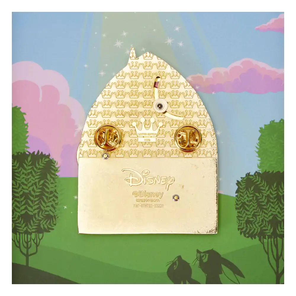 Disney by Loungefly Sliding Enamel Pin Ansteck-Pin Sleeping Beauty Aurora Castle &amp; Fairies Limited Edition 8 cm Produktfoto