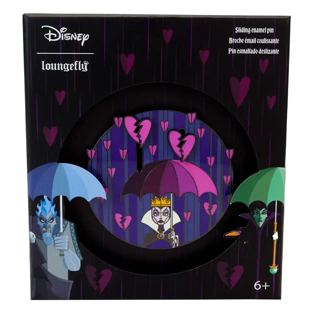 Disney by Loungefly Sliding Enamel Pin Ansteck-Pin Villains Curse your hearts Limited Edition 8 cm Produktfoto