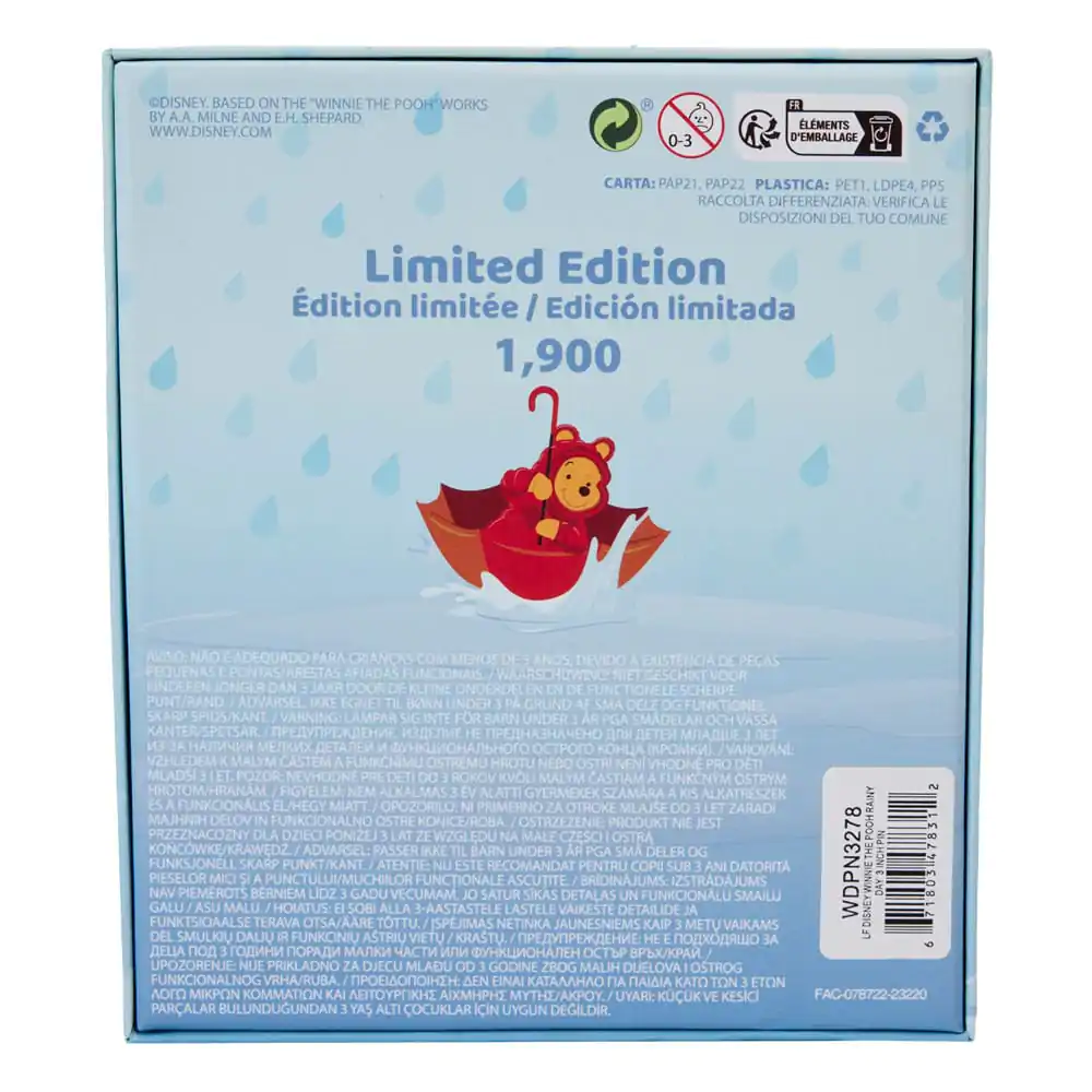 Disney by Loungefly Sliding Enamel Pin Ansteck-Pin Winnie the Pooh Rainy Day Limited Edition 8 cm termékfotó