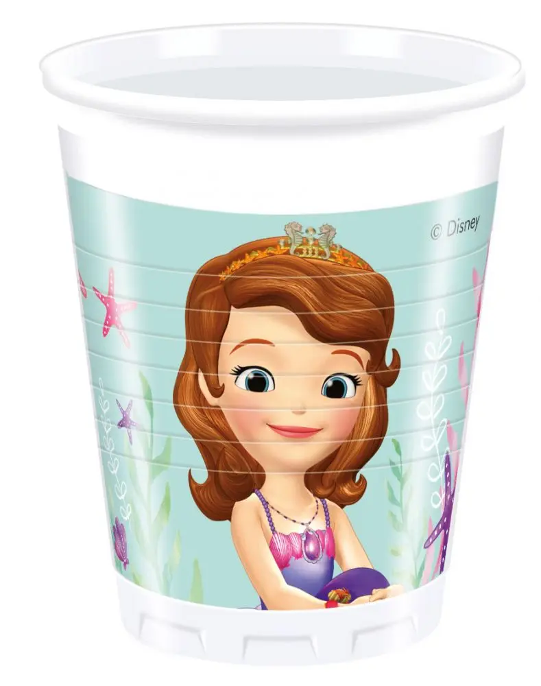 Disney Sofia the First Pearl of the Sea Kunststoffbecher 8 St. 200 ml Produktfoto