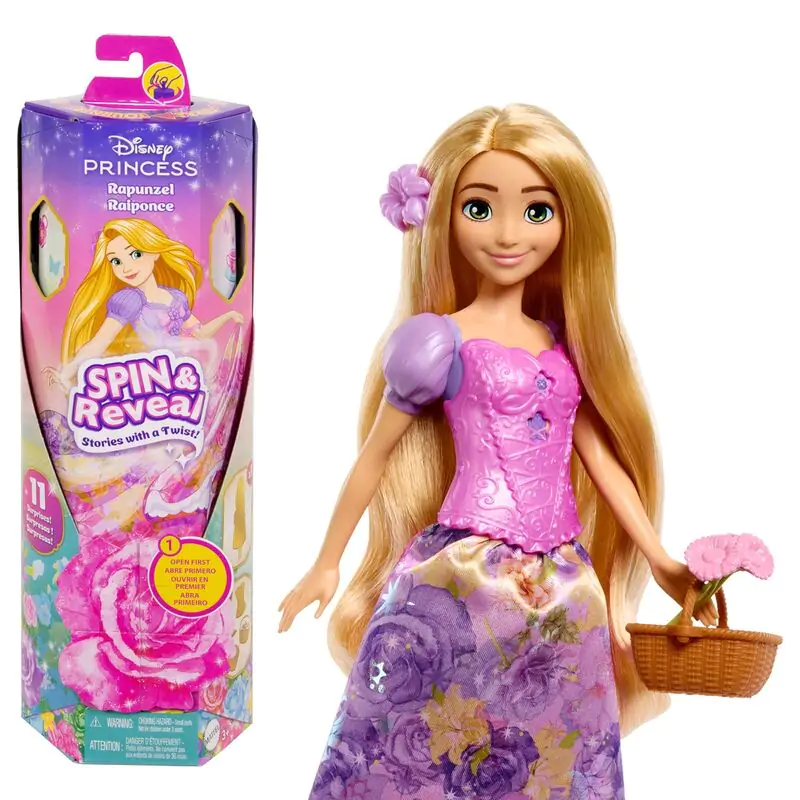 Disney Spin Reveal Rapunzel Puppe Produktfoto