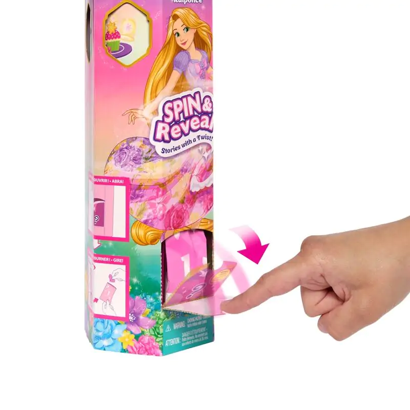 Disney Spin Reveal Rapunzel Puppe Produktfoto