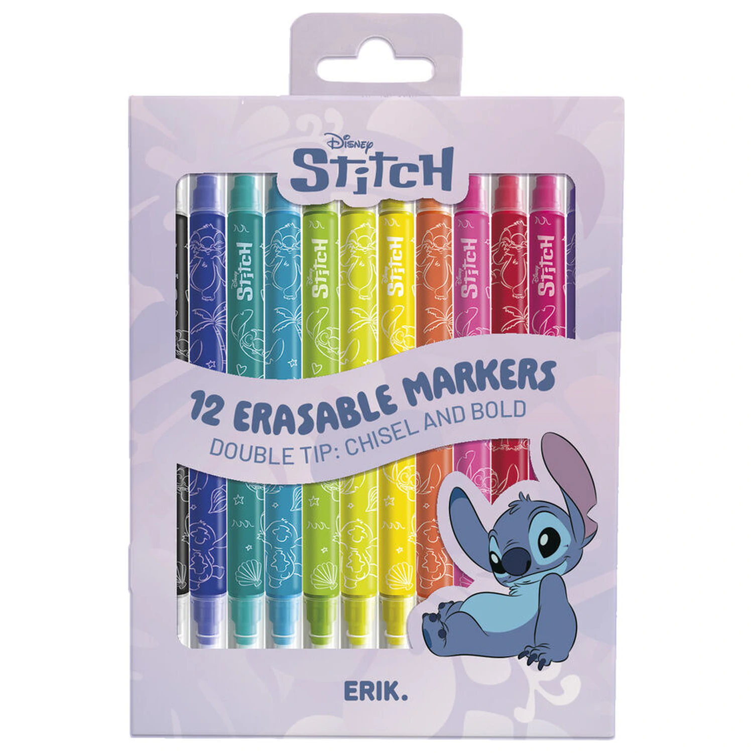 Disney Stitch Set mit 12 ausradierbaren Markern Produktfoto