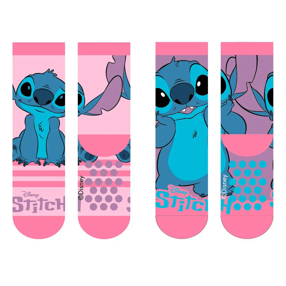 Disney Stitch 2-er Pack Kinder Stoppersocken Produktfoto