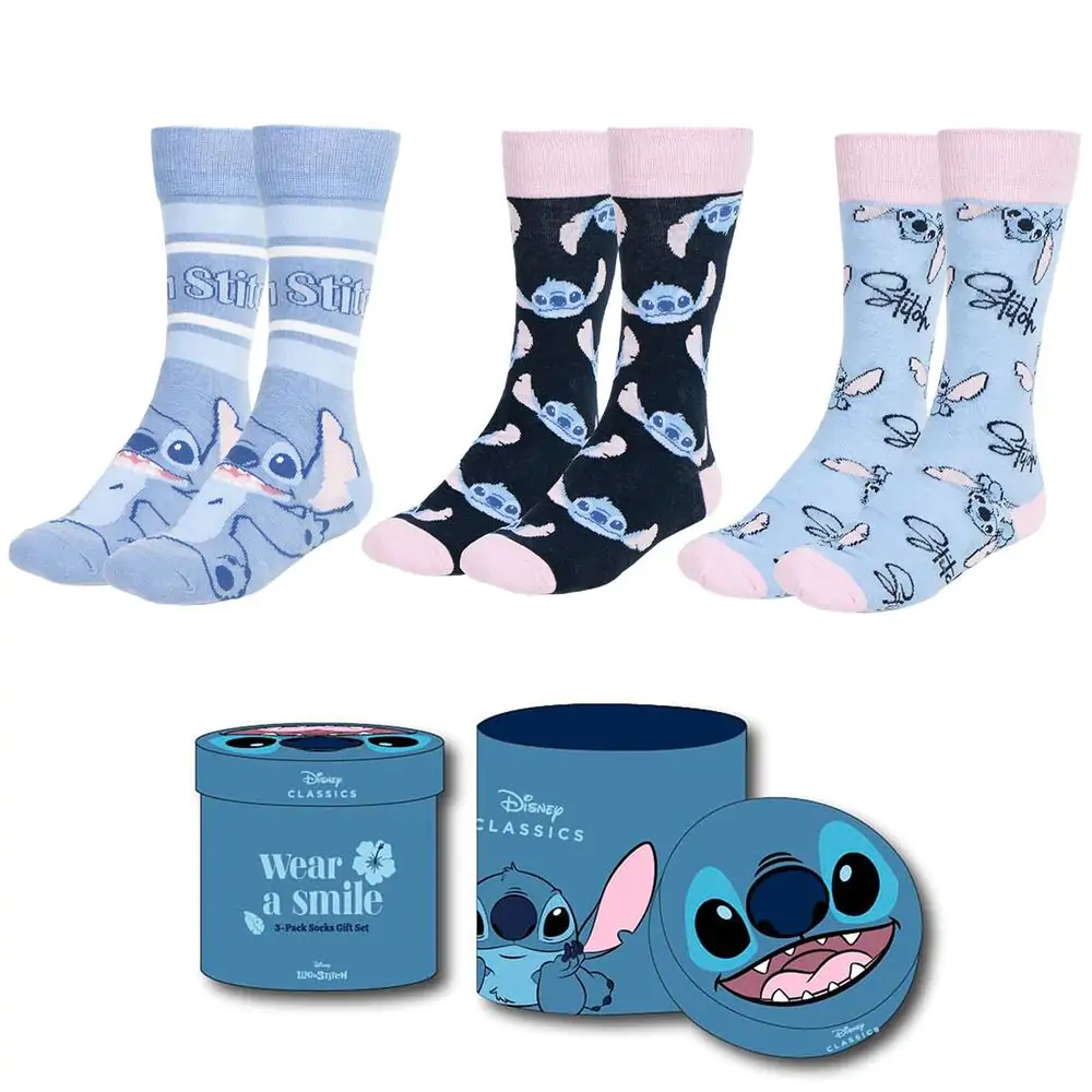 Disney Stitch 3er Pack erwachsen Socken termékfotó