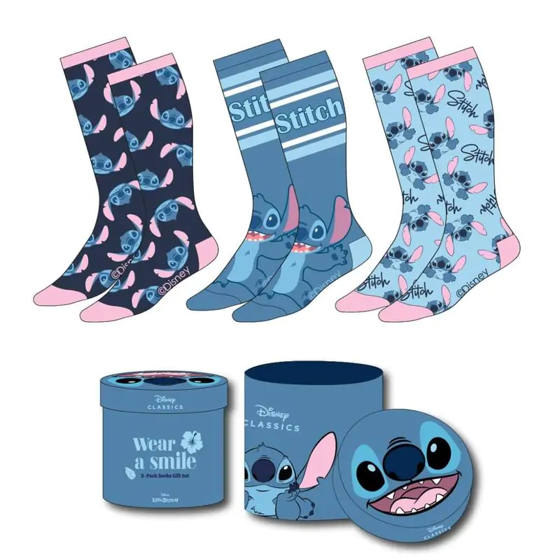 Disney Stitch 3er Pack erwachsen Socken termékfotó