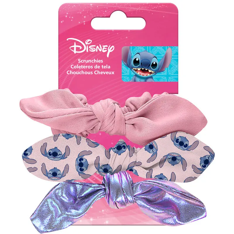 Disney Stitch 3er Set scrunchie Haargummis termékfotó