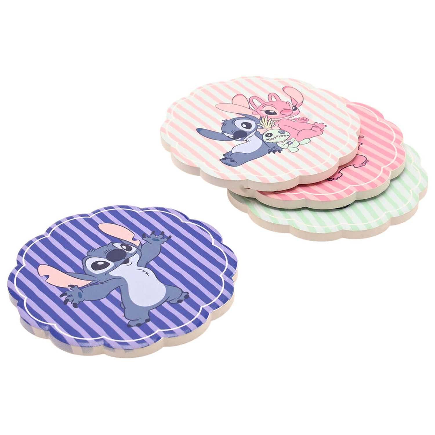 Disney Stitch 4er-Set Keramikuntersetzer Produktfoto