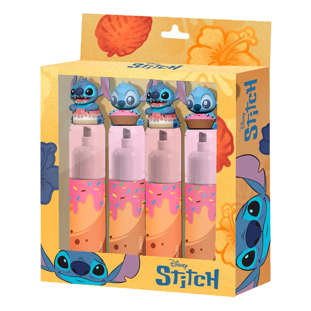 Disney Stitch 4er-Pack Textmarker Produktfoto