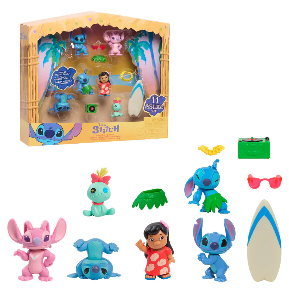 Disney Stitch Packung 6 Figuren 5 cm Produktfoto
