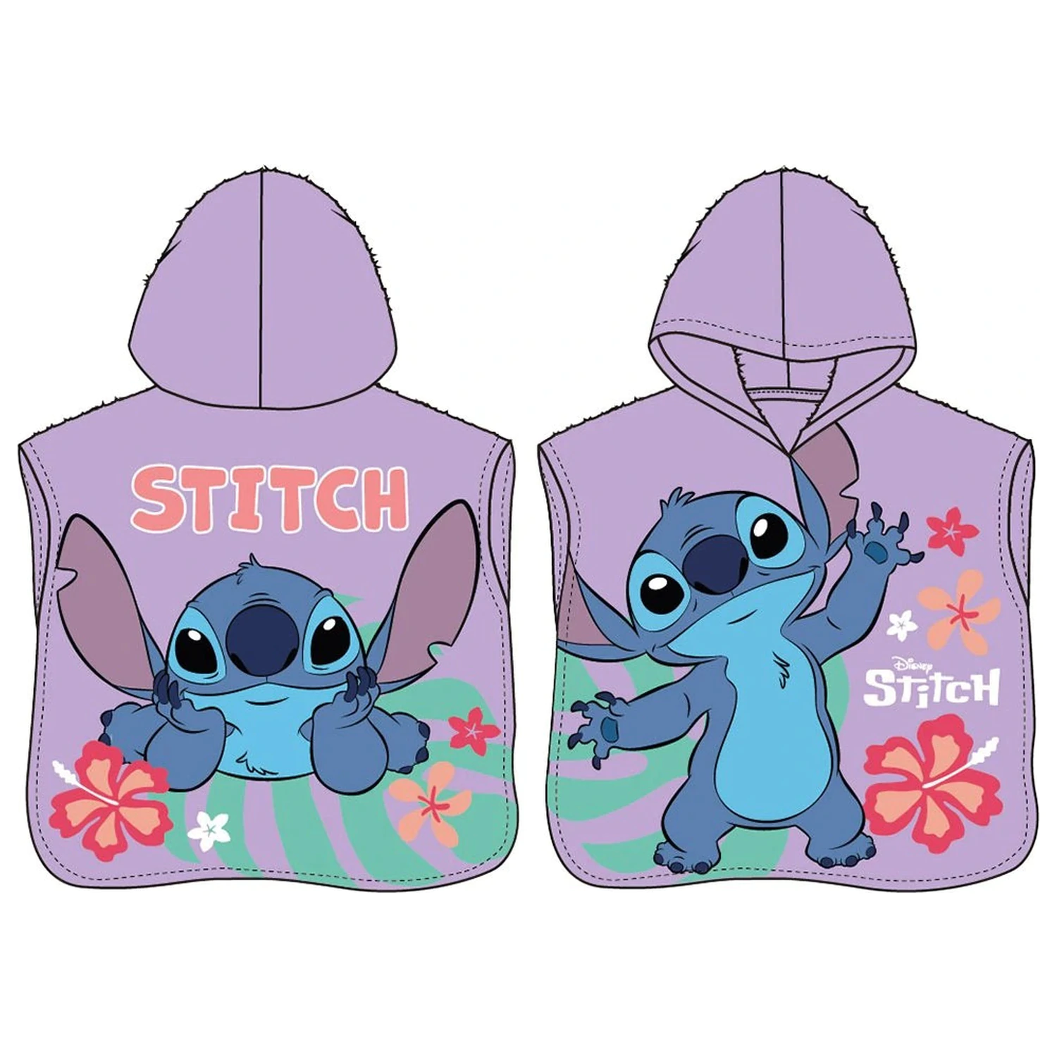 Disney Stitch Alien Paradise Badetuch Poncho Produktfoto