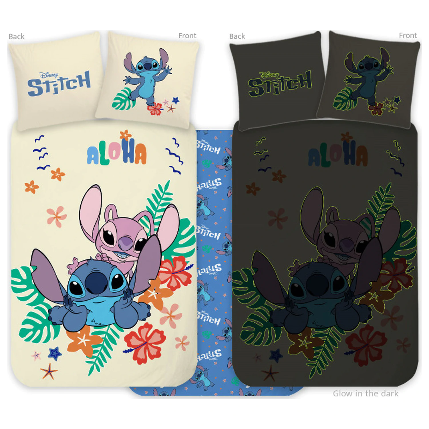 Disney Stitch Aloha Glow in the Dark Kinder, Vorschule Bettbezug Produktfoto