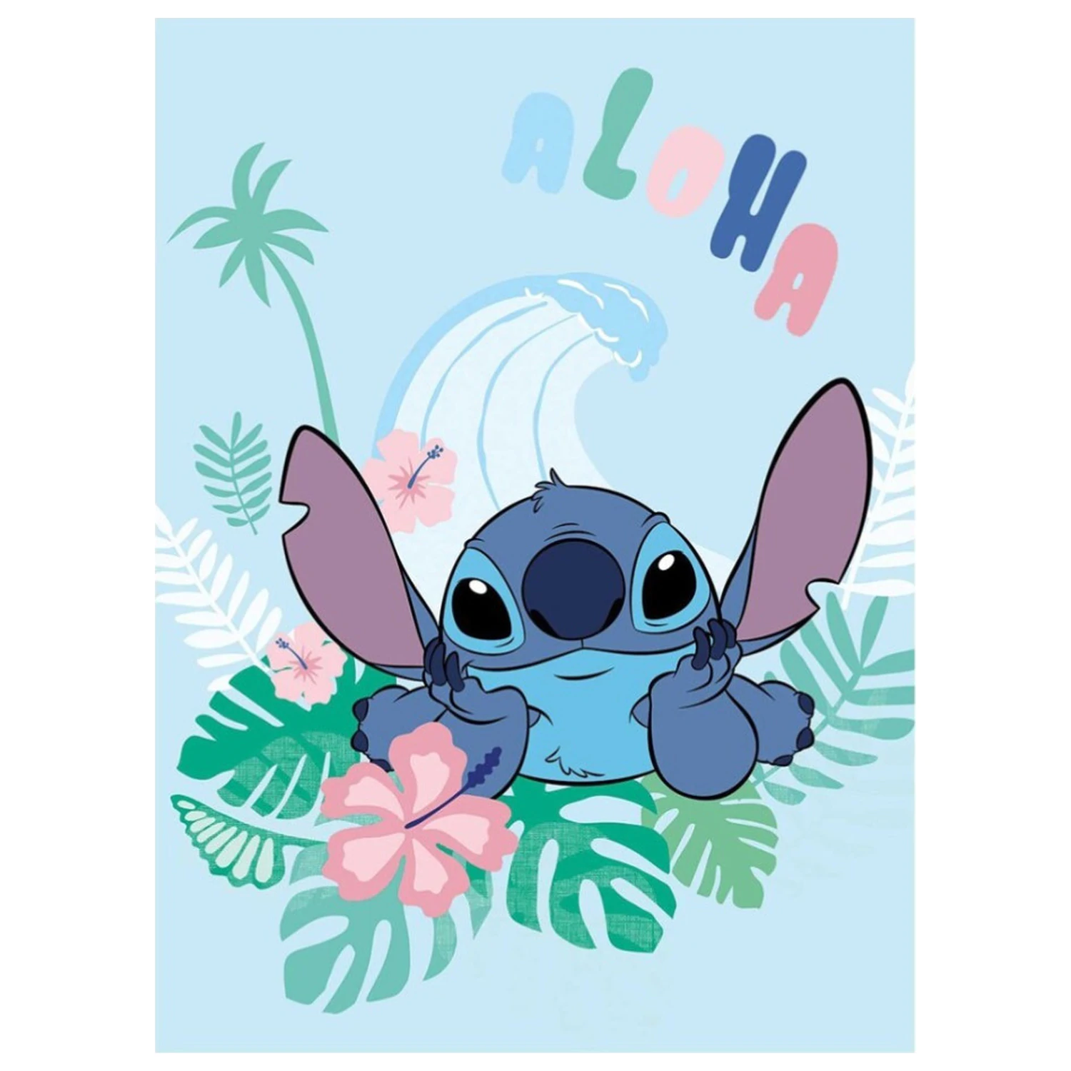 Disney Stitch Aloha Decke 100x150cm Produktfoto