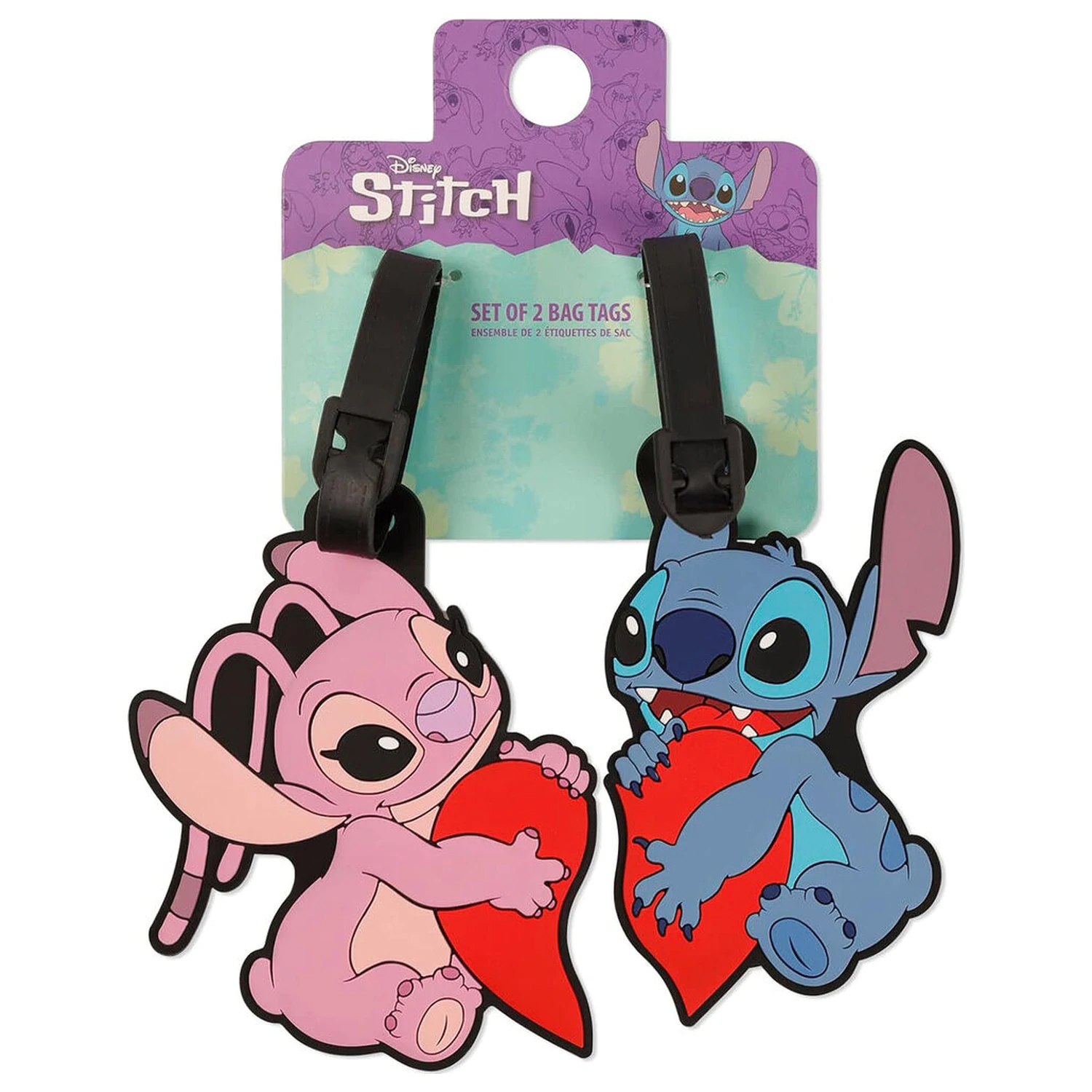 Disney Stitch & Angel Set aus 2 Kofferanhängern Produktfoto