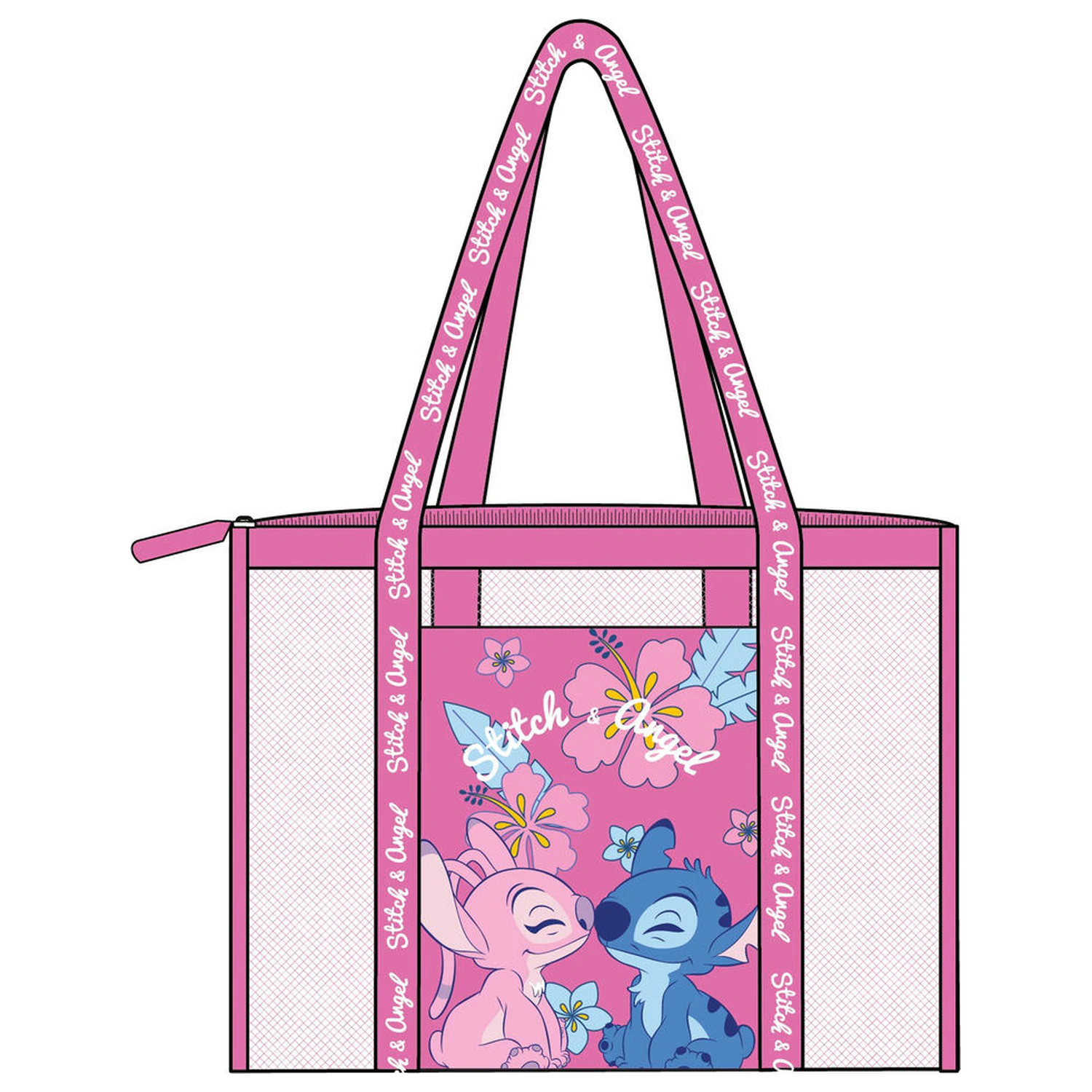 Disney Stitch & Angel Mesh-Strandtasche Produktfoto