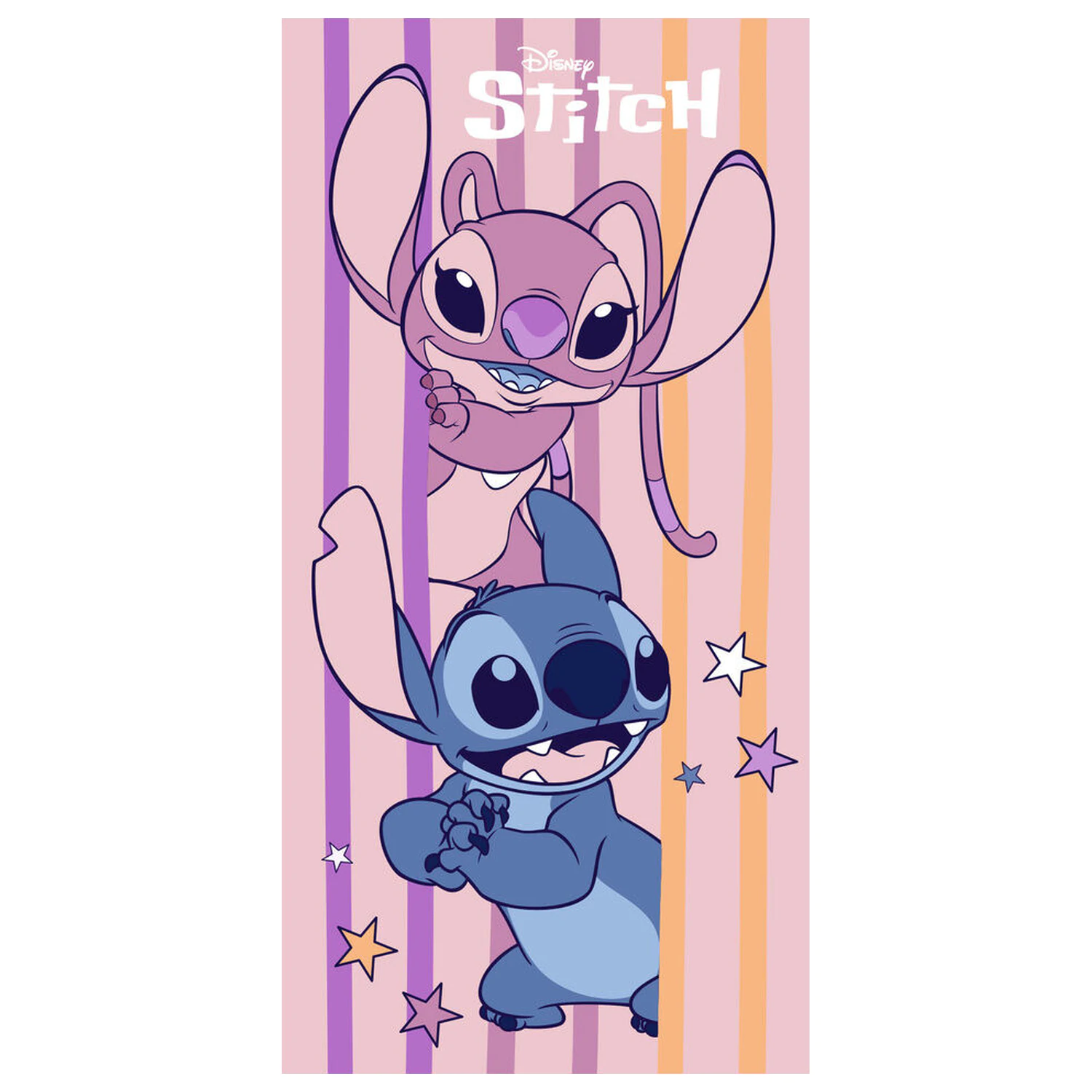 Disney Stitch & Angel Mikrofaser Strandtuch Produktfoto