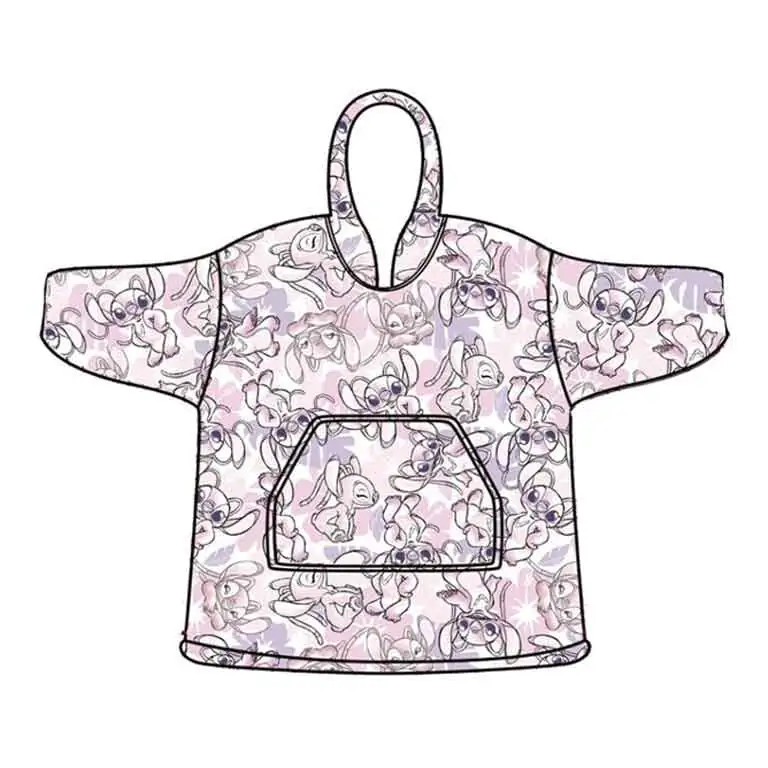 Disney Stitch Angel oversize Sweatshirtmantel für Erwachsene koralle Produktfoto