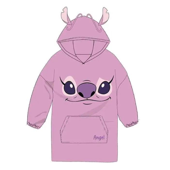 Disney Stitch Angel oversize Sweatshirt-Mantel für Kinder koralle Produktfoto