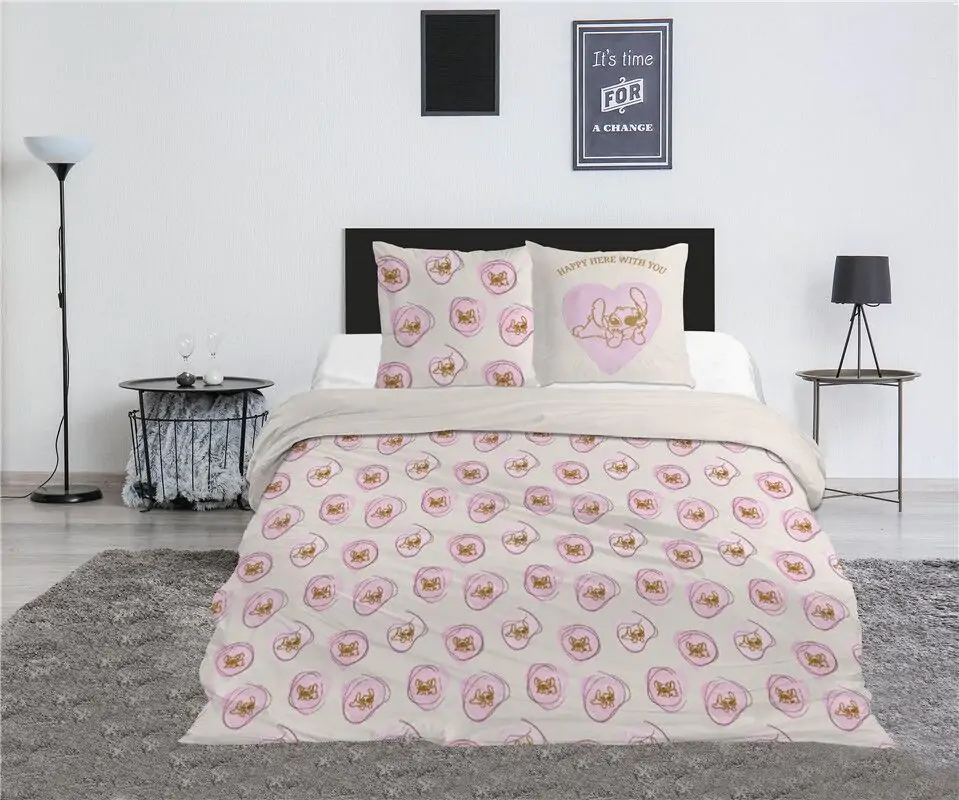 Disney Stitch & Angel Polycotton Bettbezug Bett 135cm Produktfoto