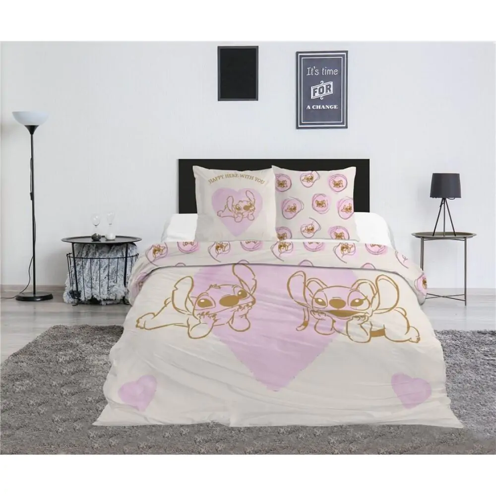Disney Stitch & Angel Polycotton Bettbezug Bett 135cm Produktfoto
