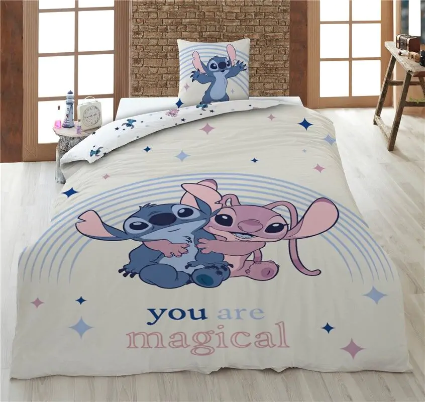 Disney Stitch & Angel Baumwollmischung Bettbezug Bett 90cm Produktfoto