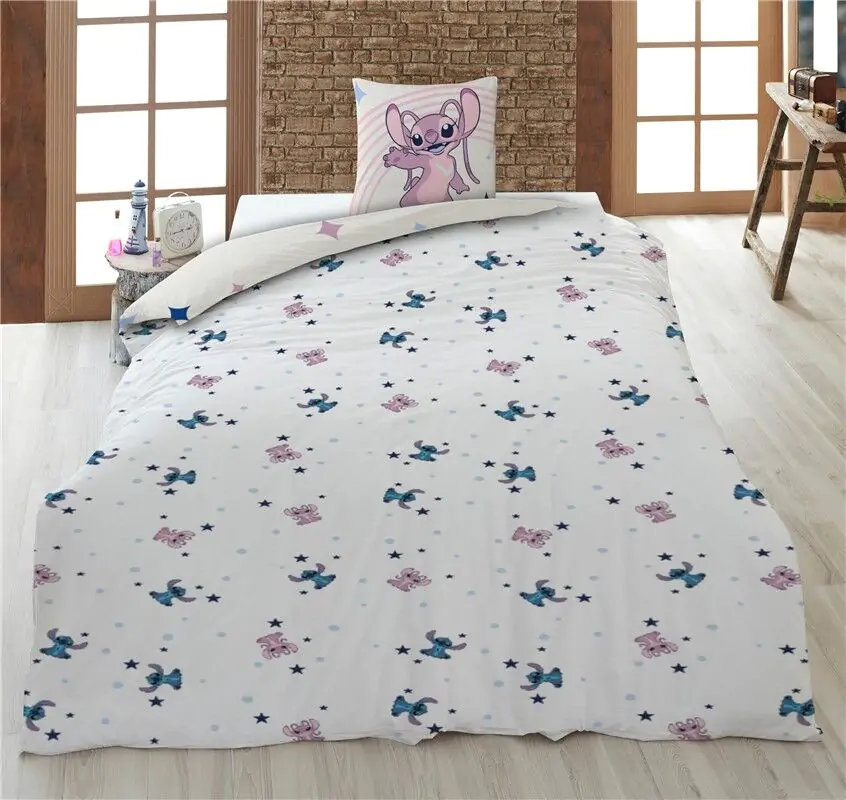 Disney Stitch & Angel Baumwollmischung Bettbezug Bett 90cm Produktfoto
