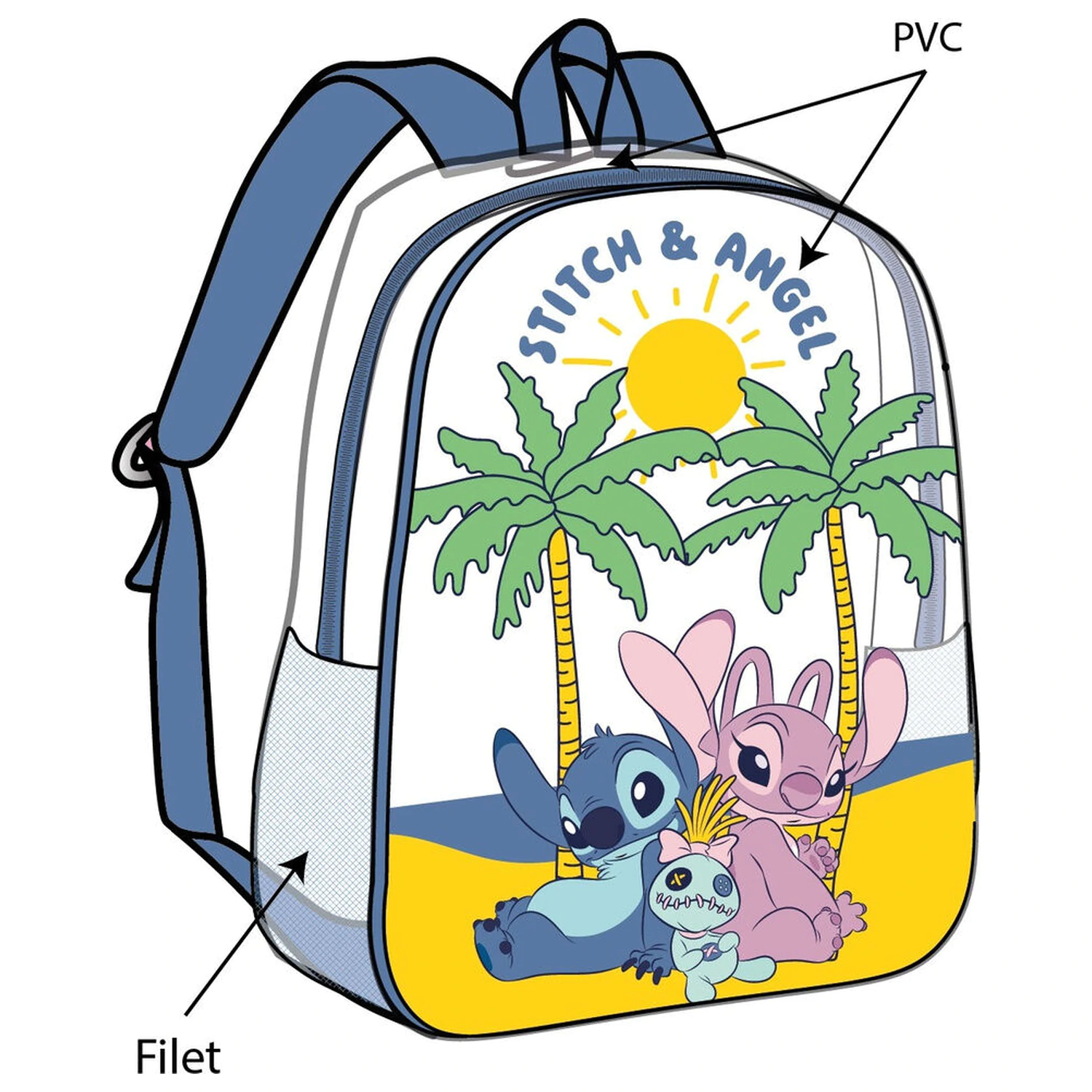 Disney Stitch & Angel Rucksack 31cm Produktfoto