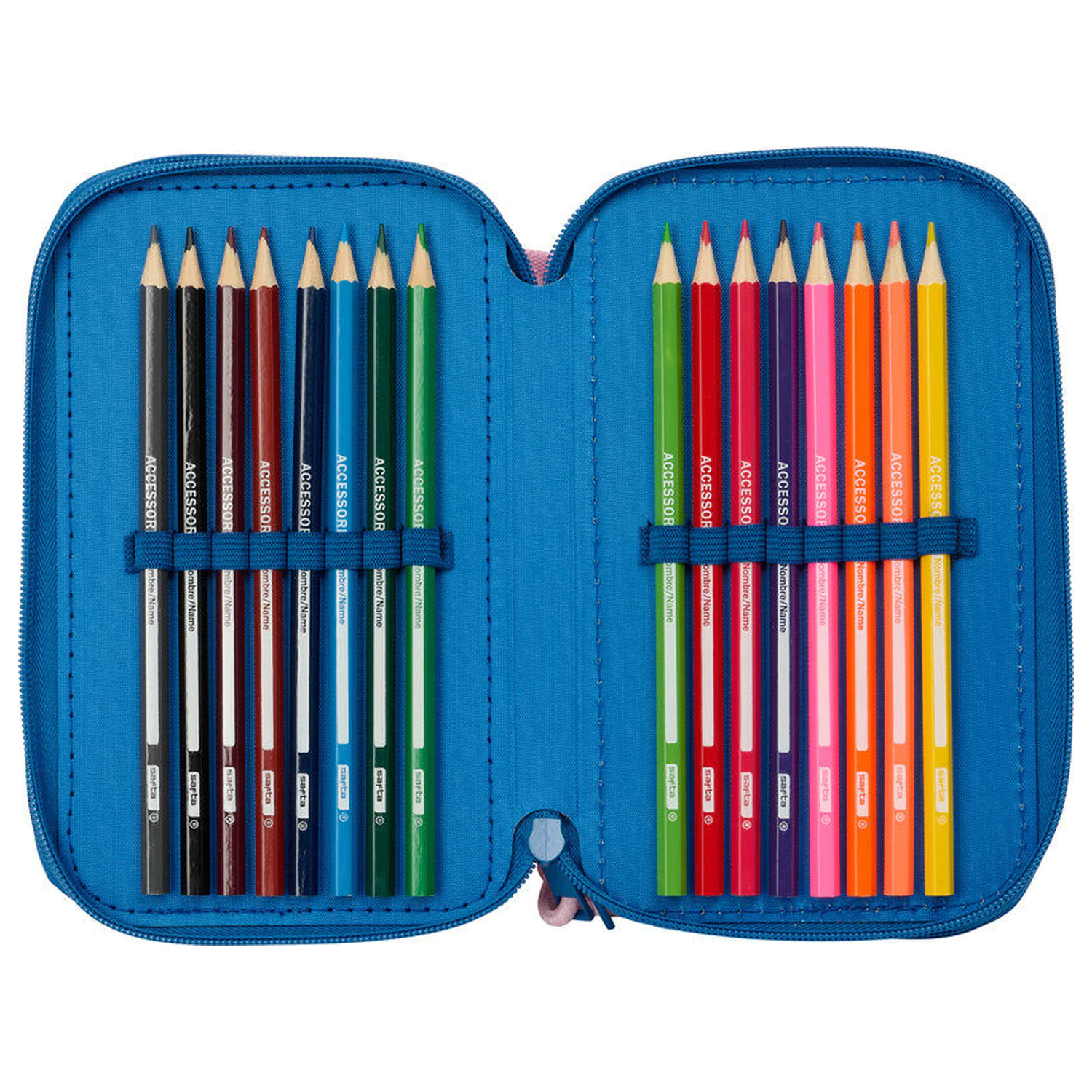 Disney Stitch & Angel dreifach Federmäppchen 37teilig Produktfoto