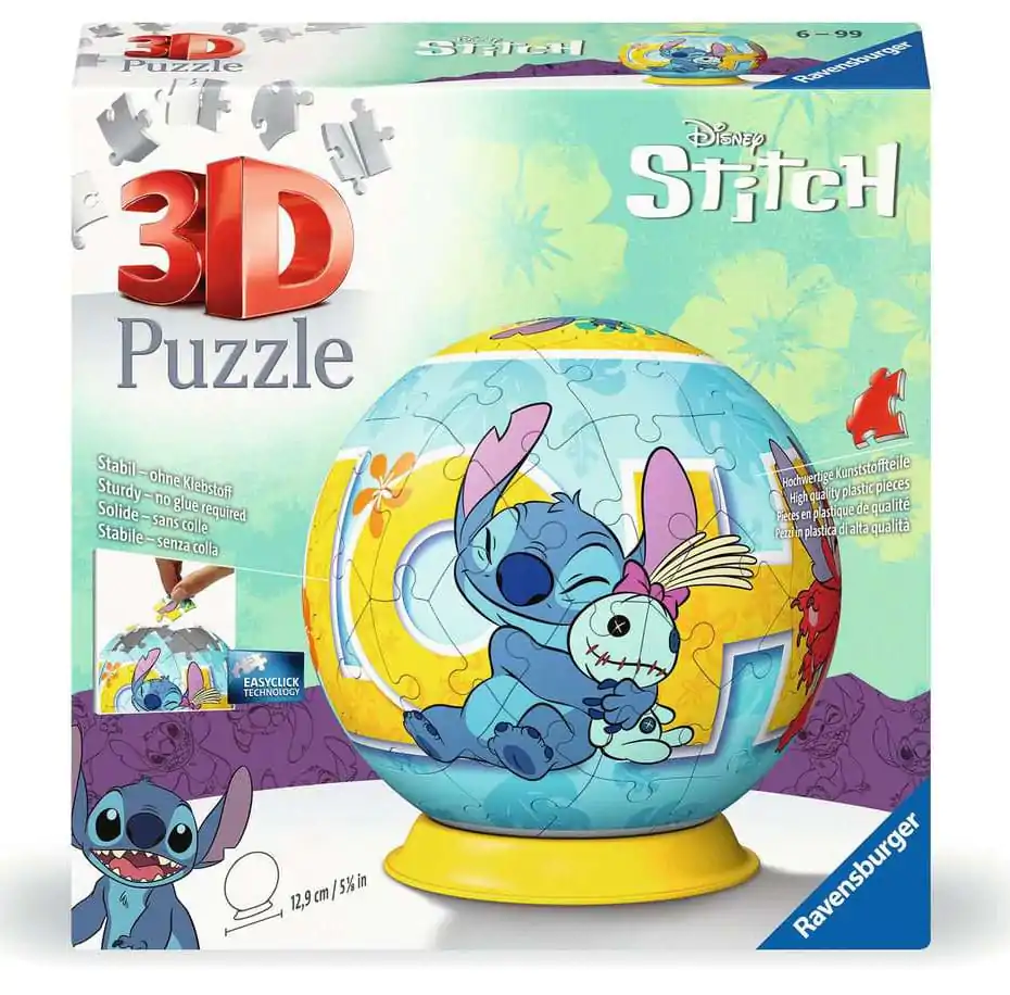 Disney Stitch 3D Puzzleball Stitch (73 Teile) Produktfoto