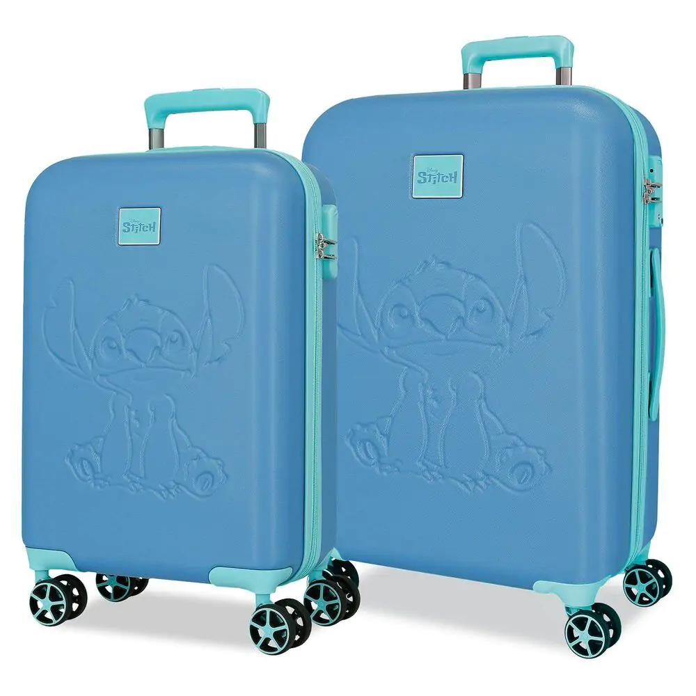 Disney Stitch Blue ABS 2-er Pack Trolley Koffers Produktfoto