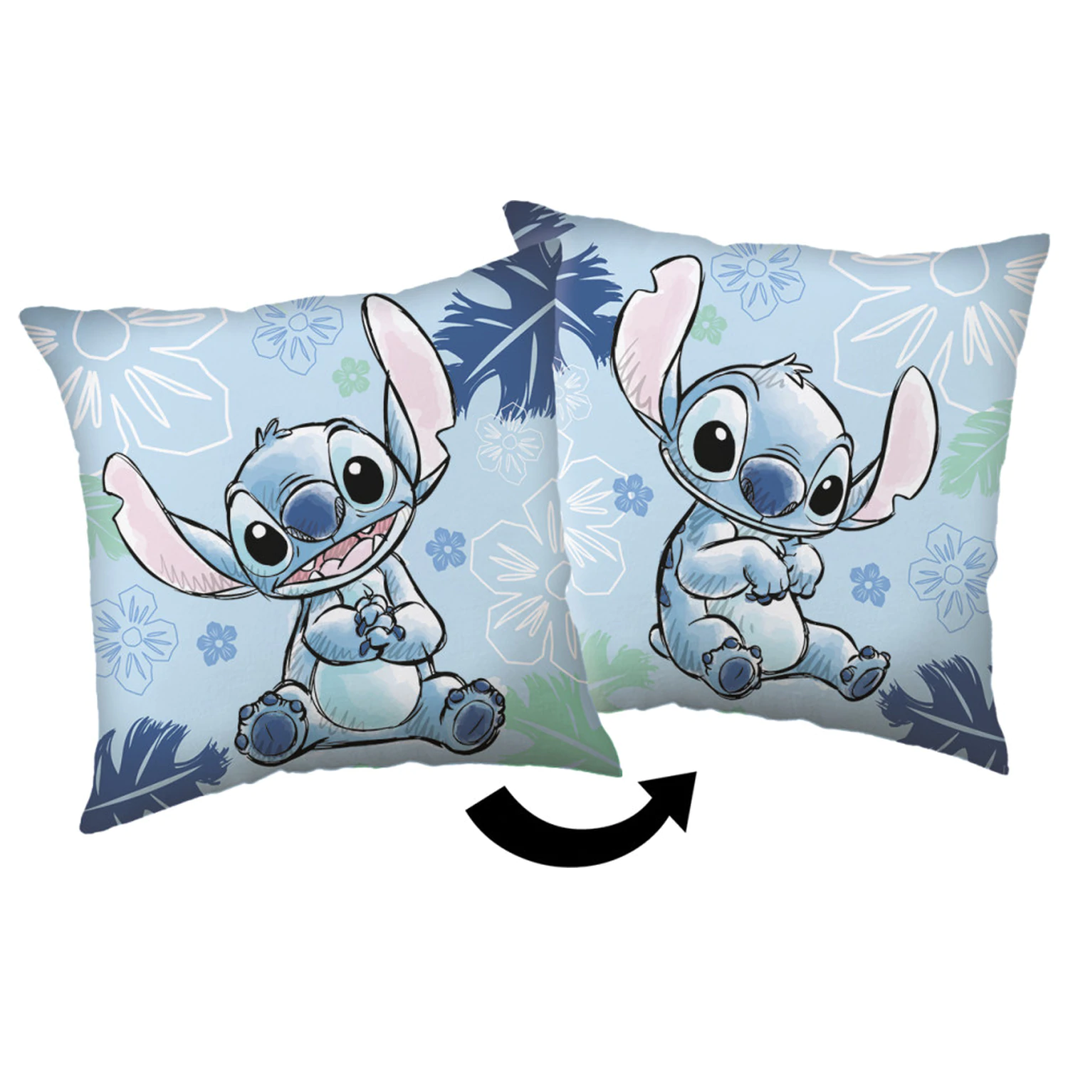 Disney Stitch Blau dekoratives Kissen Produktfoto