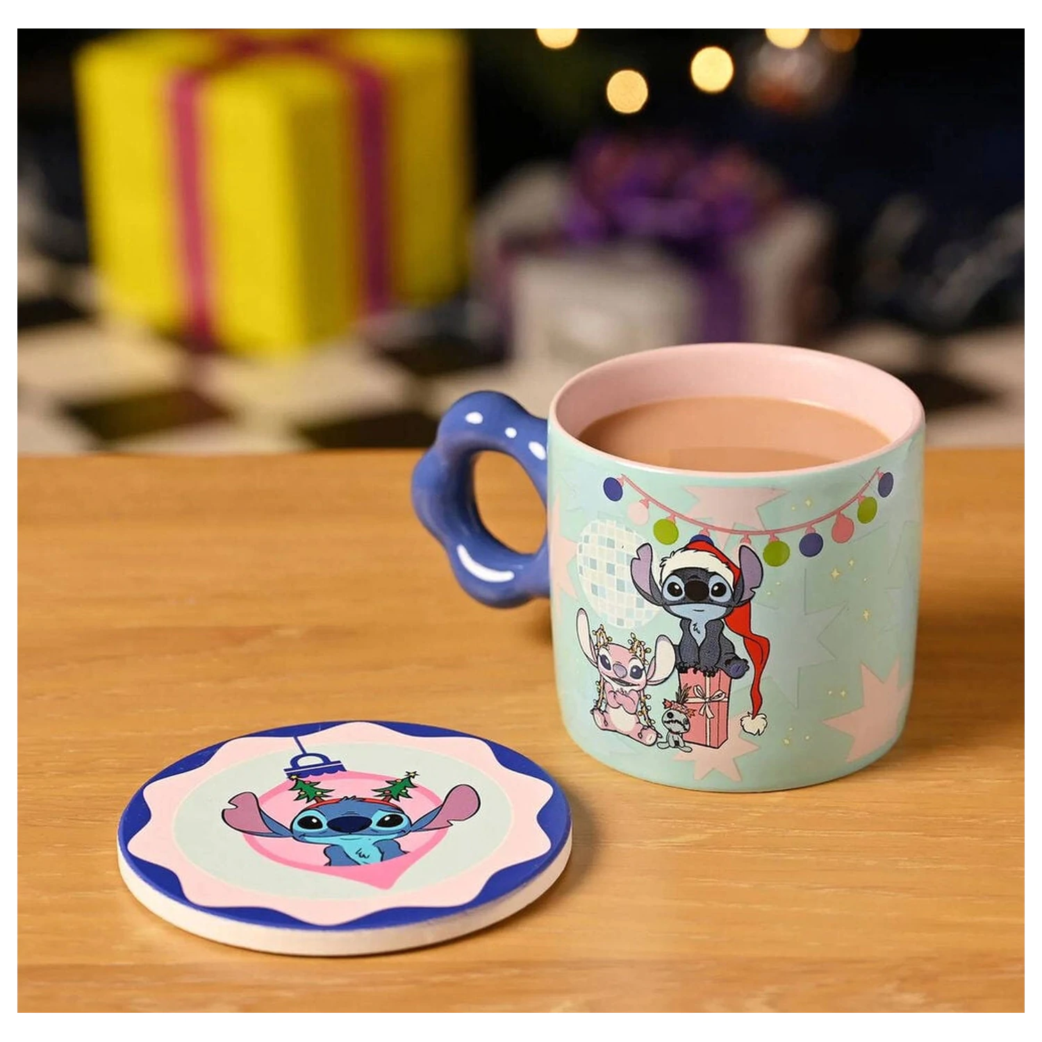 Disney Stitch Tasse & Untersetzer Set 250ml Produktfoto