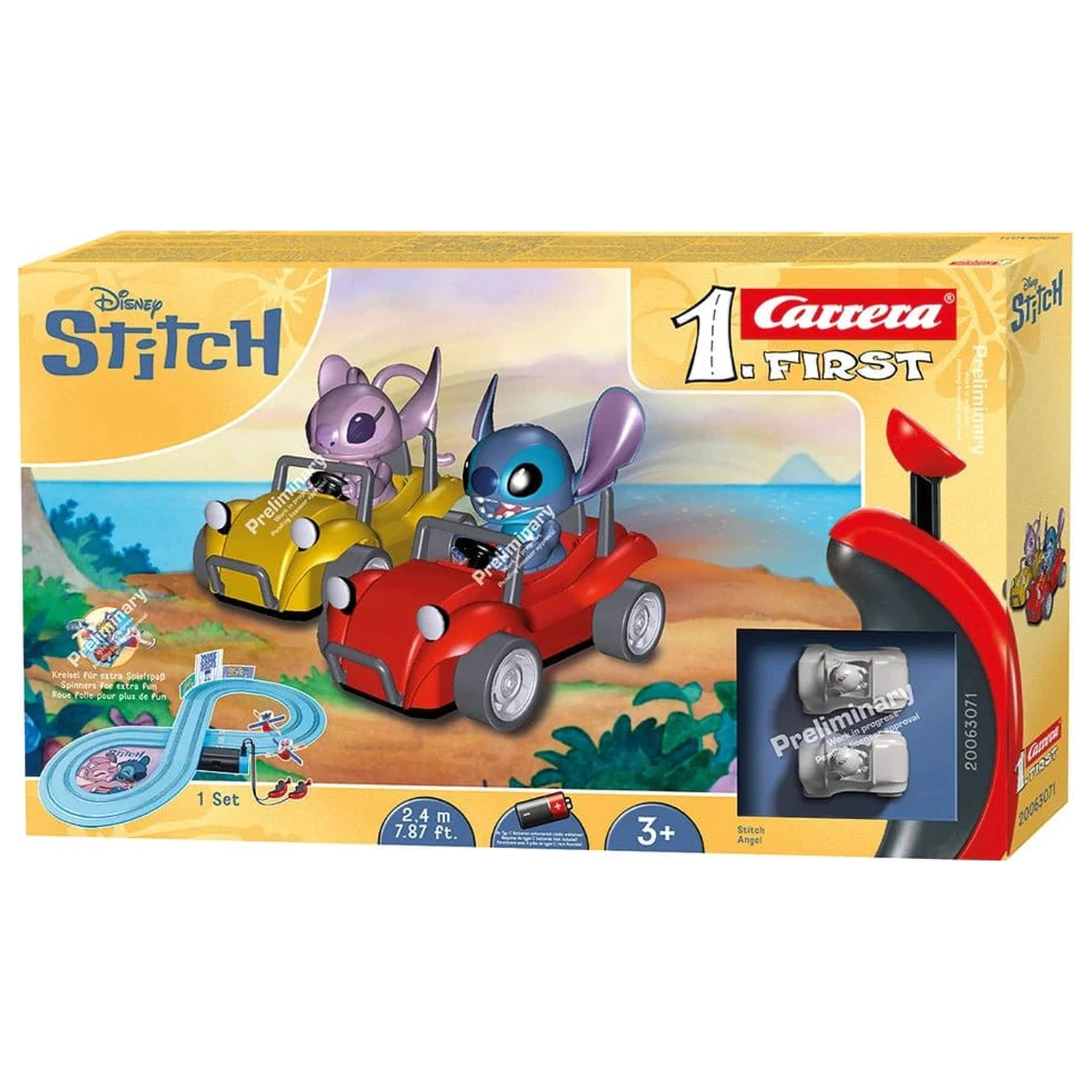 Disney Stitch Carrera First Autorennbahn Set Disney Stitch 2,4 Produktfoto