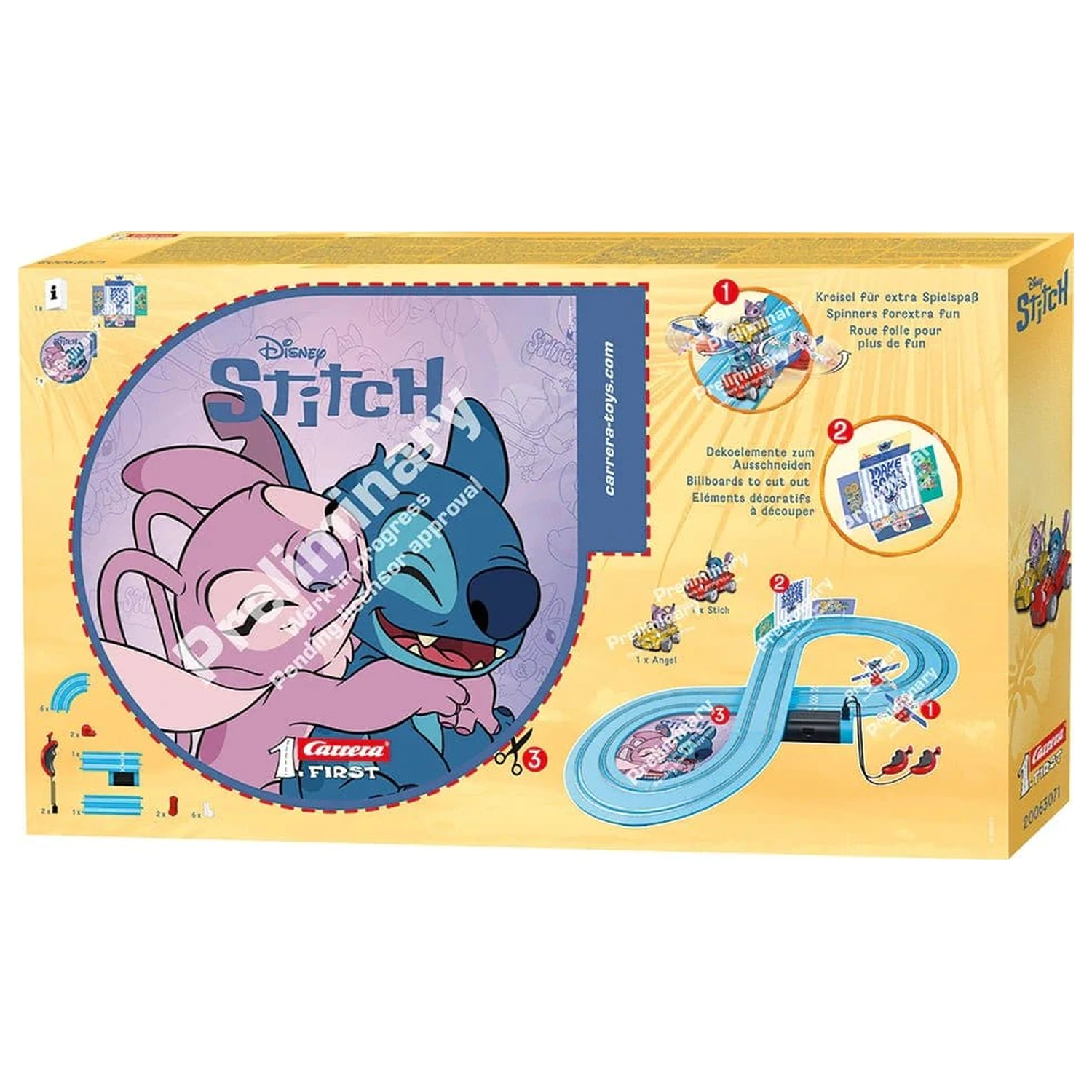 Disney Stitch Carrera First Autorennbahn Set Disney Stitch 2,4 Produktfoto