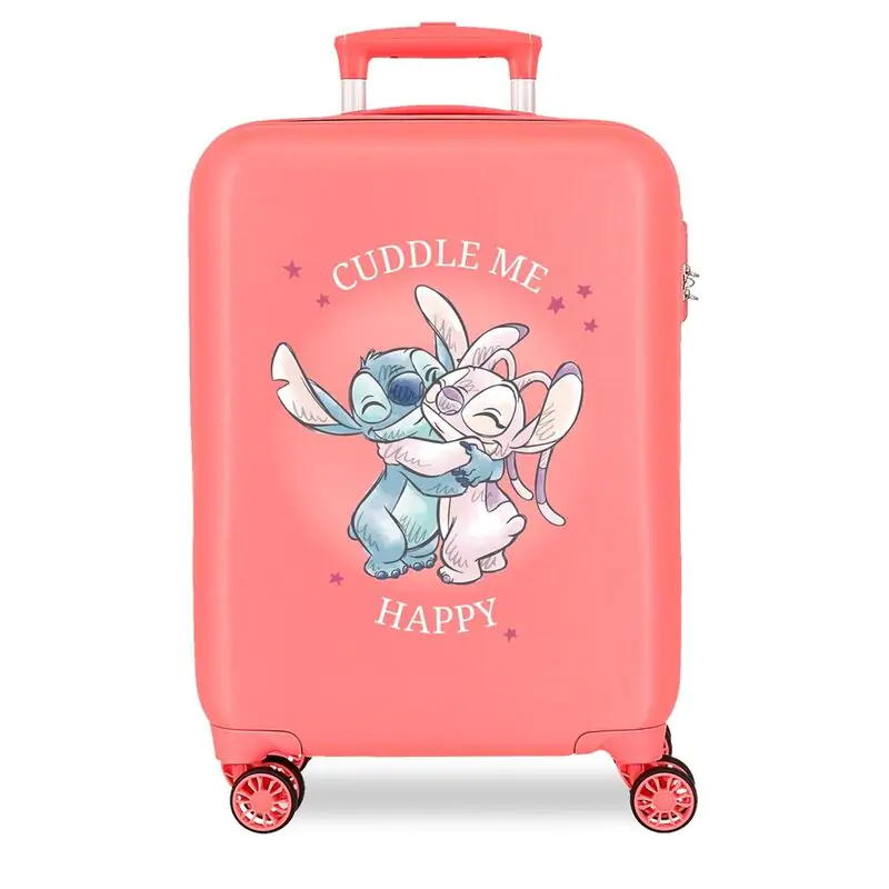 Disney Stitch Cuddle Me Coral ABS Trolley Koffer 55cm Produktfoto