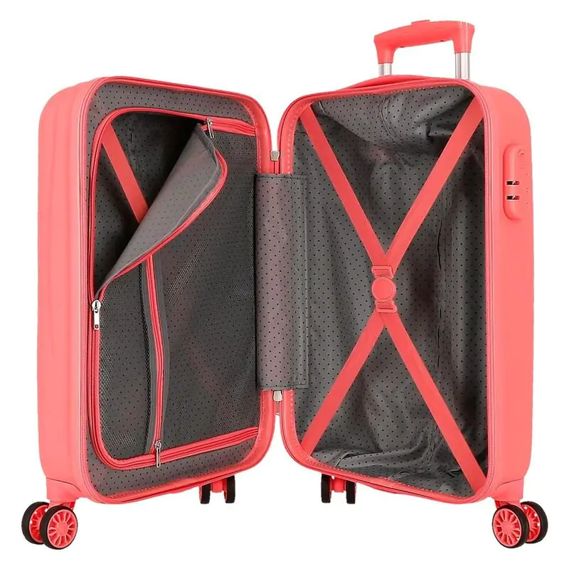 Disney Stitch Cuddle Me Coral ABS Trolley Koffer 55cm Produktfoto