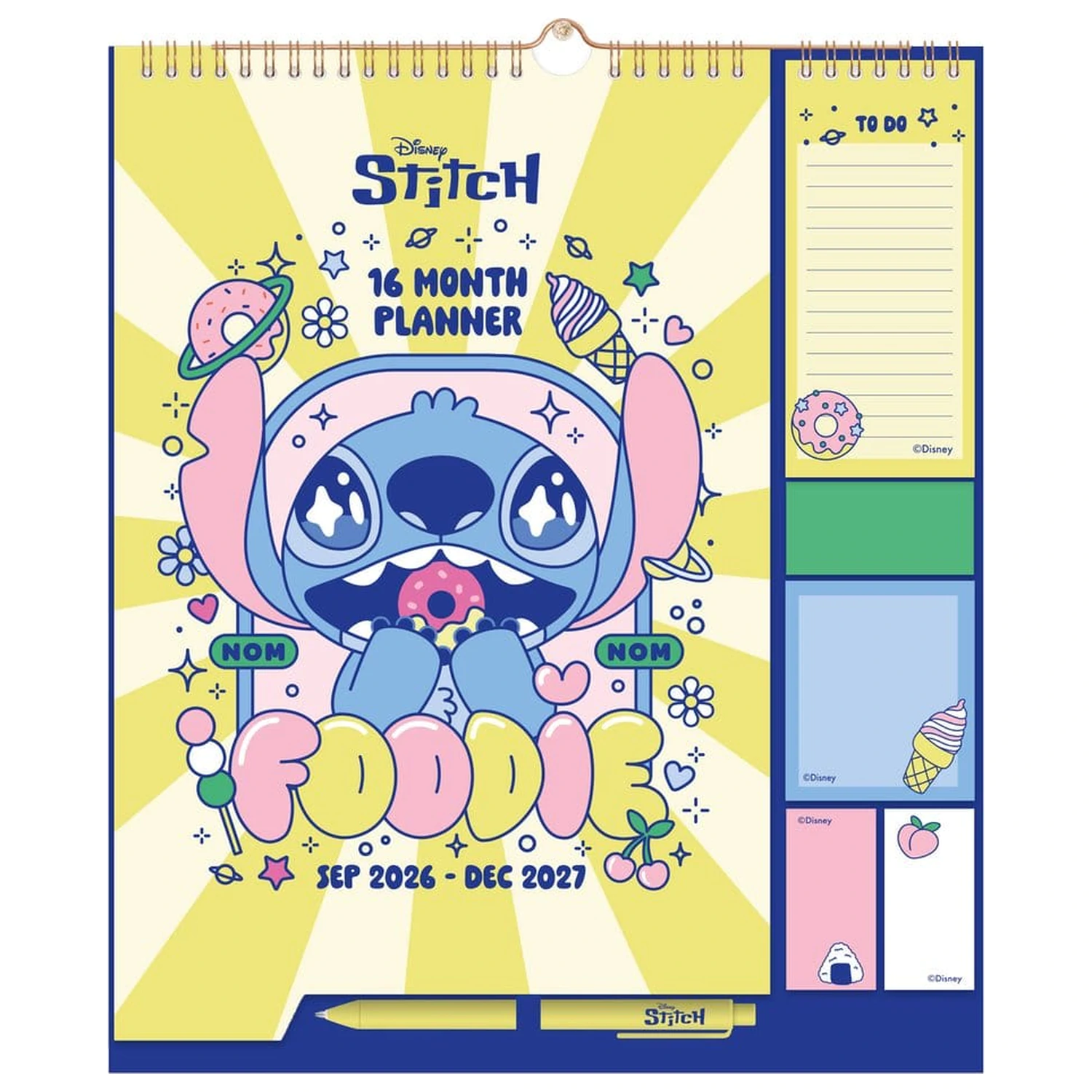 Disney Stitch Wandplaner 2026/27 30 x 34 cm Produktfoto