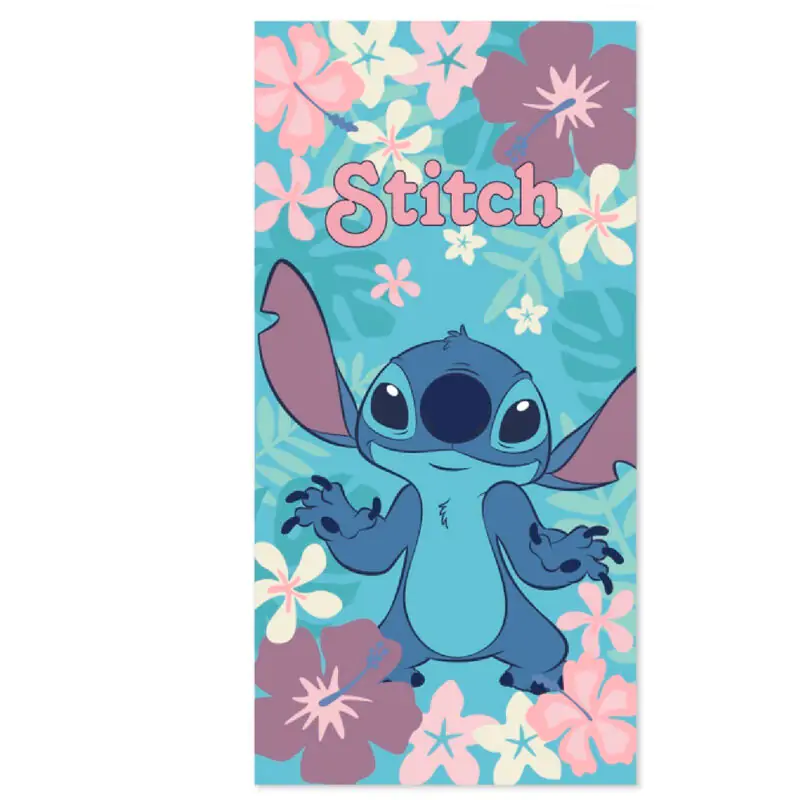 Disney Stitch Flowers Microfaser Strandtuch termékfotó