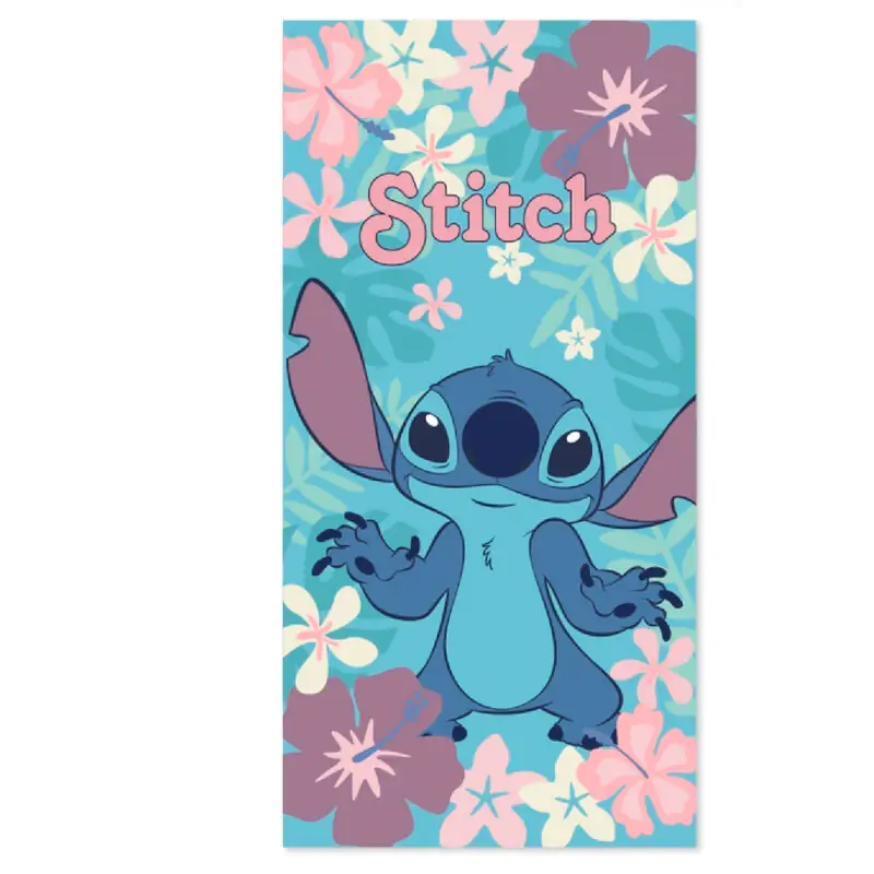 Disney Stitch Flowers Baumwolle Strandtuch termékfotó