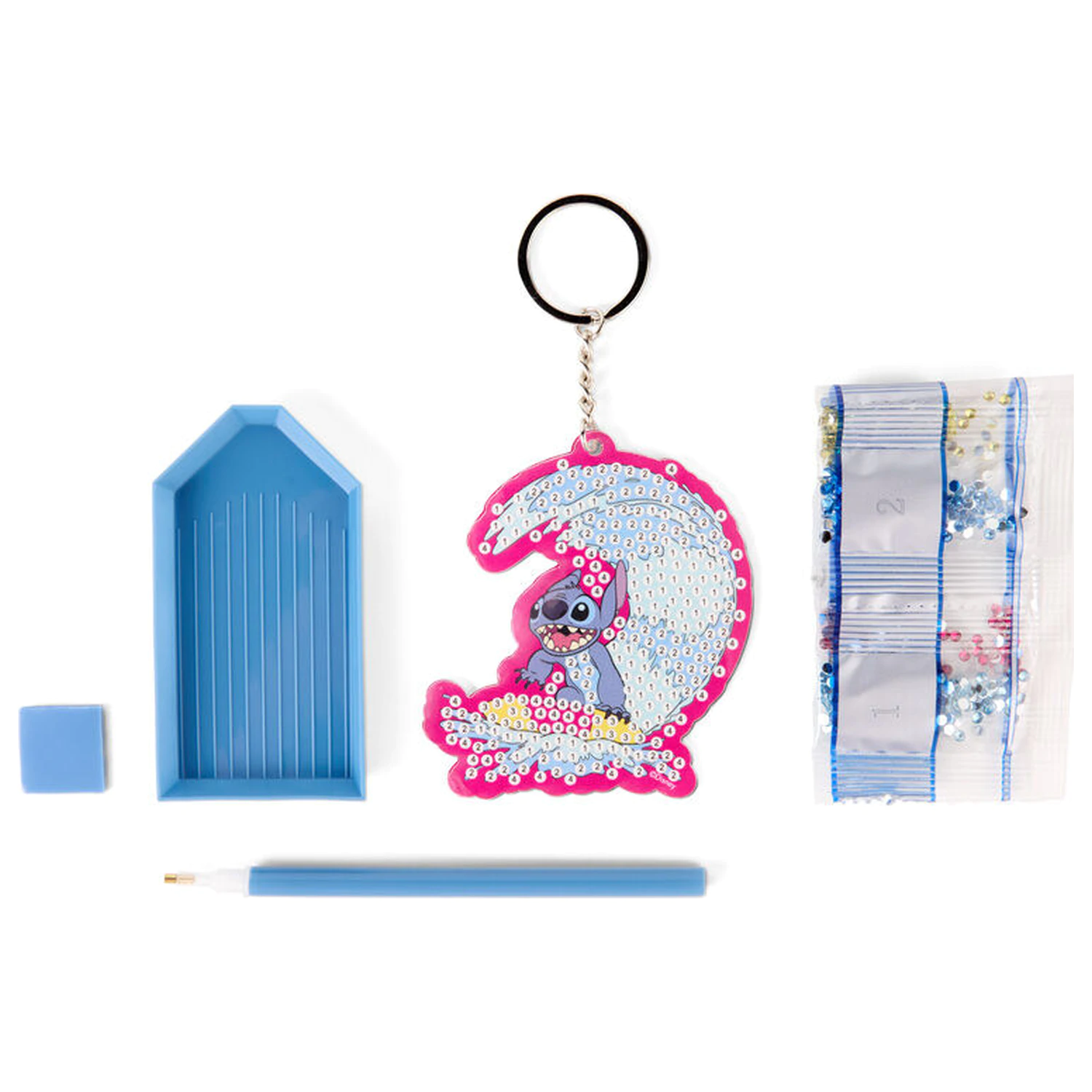 Disney Stitch Diamant-Schlüsselanhänger Bastelset Produktfoto