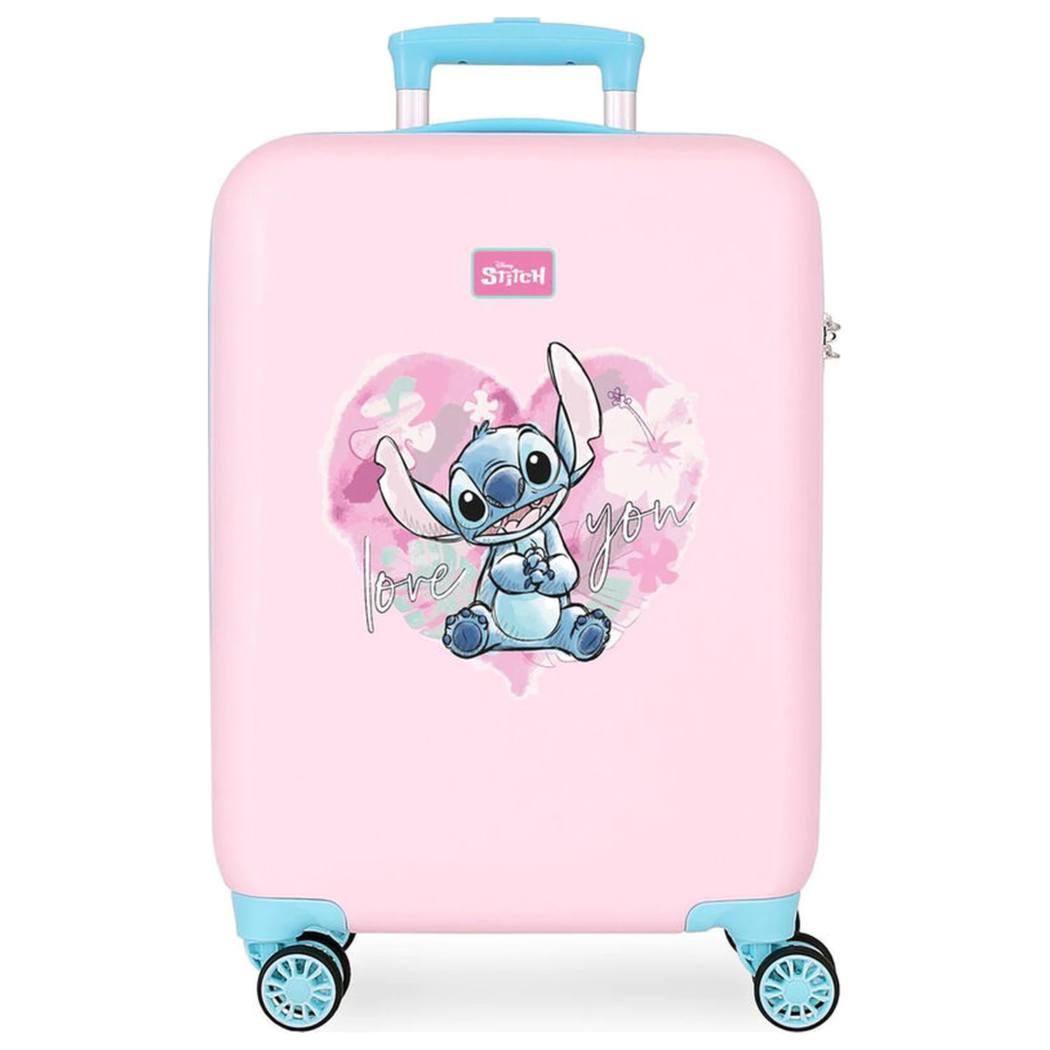 Disney Stitch Heart ABS Trolley-Koffer 55cm Produktfoto